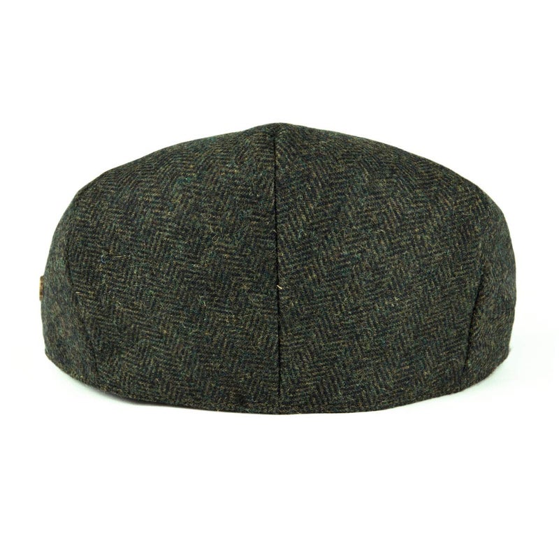 VOBOOM Men's Herringbone Flat Ivy Newsboy Hat Wool Blend Gatsby Cabbie Cap (Army Green, 7 7/8) - Image 4